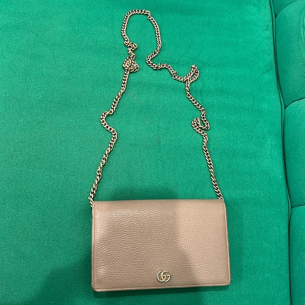 Gucci GG Marmont leather mini chain bag